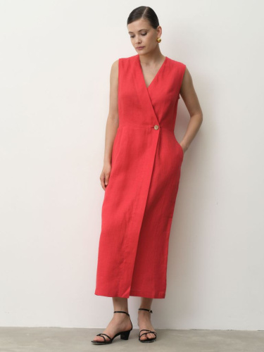 Платье женское 52133-ПЛ алое