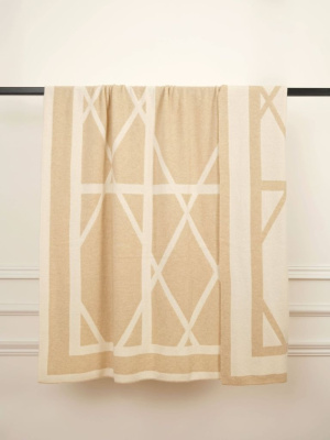 Плед из кашемира 39111 бежевый