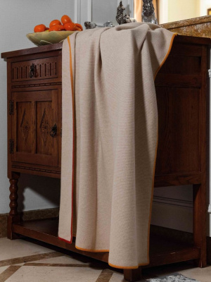 Плед из кашемира 39058 бежевый