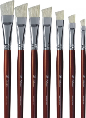 Кисть щетина плоская скошенная Альбатрос "Студио"