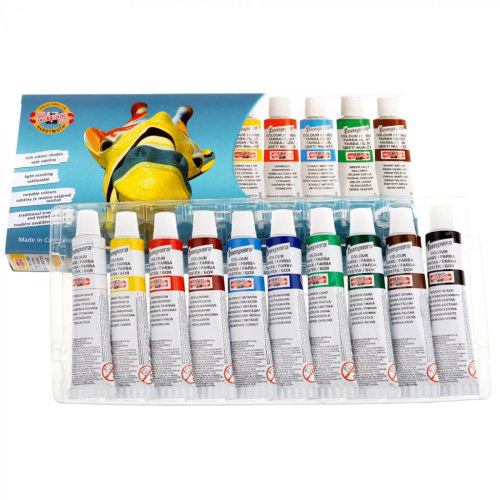 Набор гуаши Koh-i-Noor "TEMPERA" 10 цв*16 мл, в картонной коробке