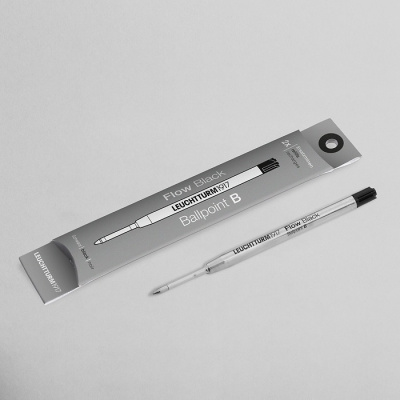 Набор стержней для шариковой ручки Leuchtturm Drehgriffel Nr. 1, толщина линии B, цвет черный, 2 шт