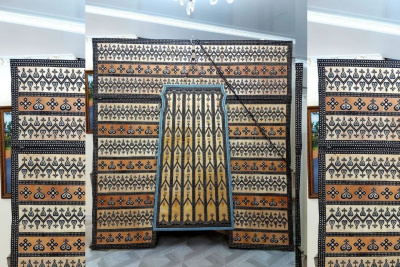 В Якутске мужчина за шесть месяцев сшил берестяную завесу — хаппахчы / Мария Горохова Якутск Якутск Республика Саха (Якутия)