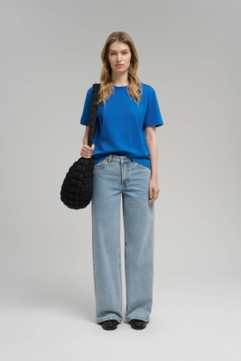 Удлиненная футболка прямого кроя