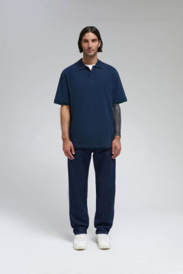 Поло из хлопка пике с коротким рукавом