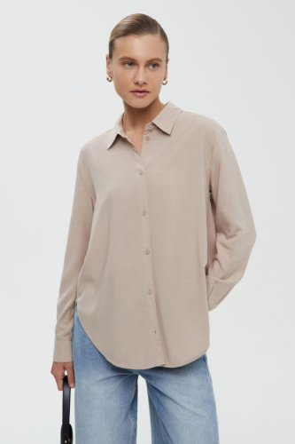 Блузка свободного силуэта из тенселя