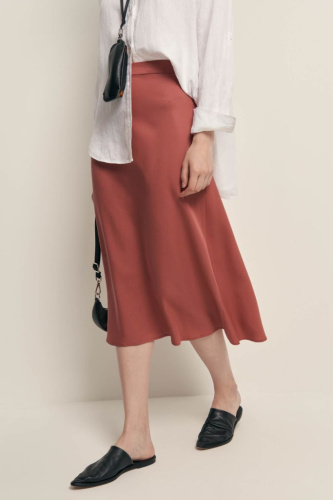 Юбка А-силуэта из тенселя