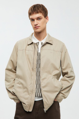 Ветровка из хлопка с отложным воротником