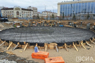 Установку чаши фонтана на площади Ленина в Якутске начнут в июне / Анна Лебединская Якутск Якутск Республика Саха (Якутия)