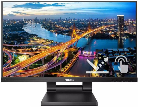 Монитор 21,5" Philips 222B1TC 1920x1080 LED, 16:9, IPS, 250cd, 1000:1, 4мс, 178гр/178гр, VGA, DP, HDMI, 75Hz, black