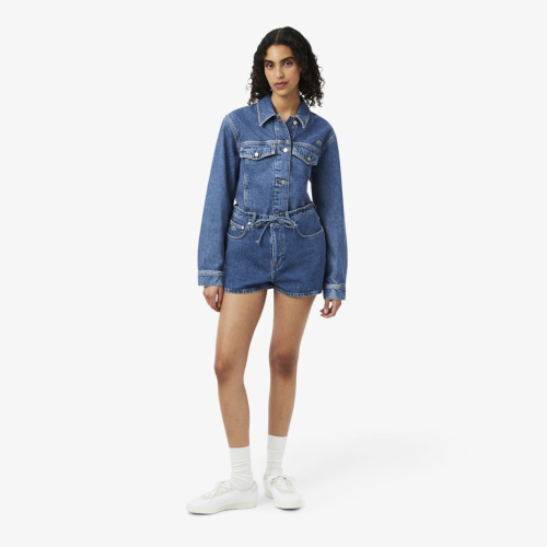 Женские джинсовые короткие шорты Lacoste