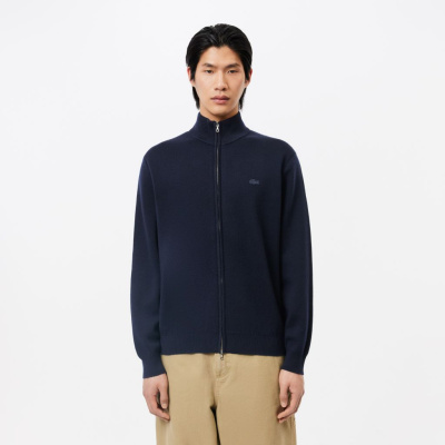 Мужской шерстяной свитер Lacoste на молнии