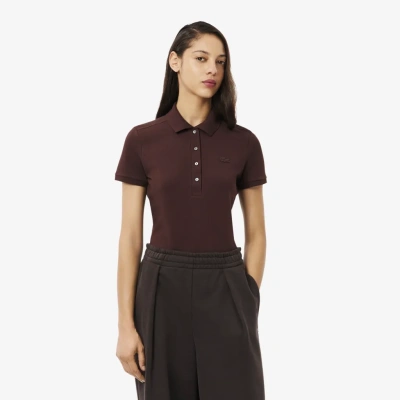 Женское поло Lacoste Slim Fit из эластичного хлопка