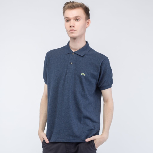 Мужское поло L.12.12 из меланжевой ткани