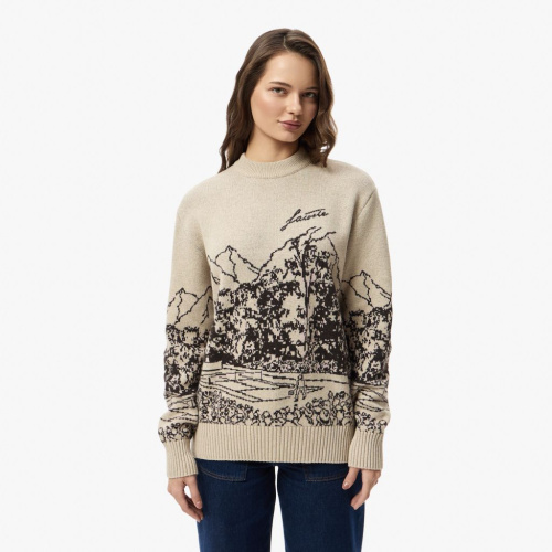 Женский свитер Lacoste с принтом RELAXED FIT