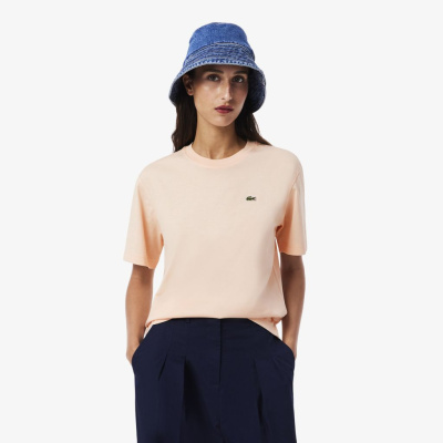 Женская футболка Lacoste Loose Fit из мягкого хлопка