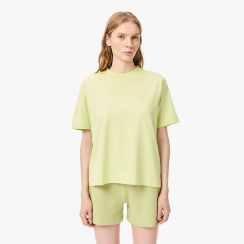 Женская хлопковая футболка Lacoste