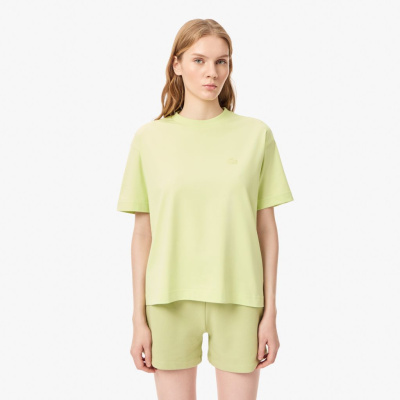 Женская хлопковая футболка Lacoste