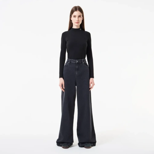 Женские прямые джинсы Lacoste с высокой талией