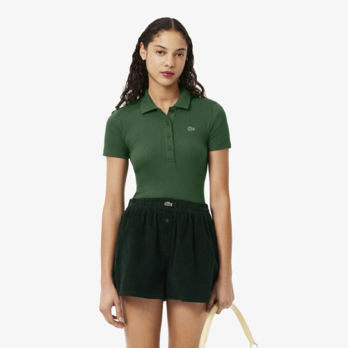 Женское поло Lacoste Slim Fit из органического хлопка