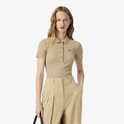 Женское поло Lacoste Slim Fit из органического хлопка
