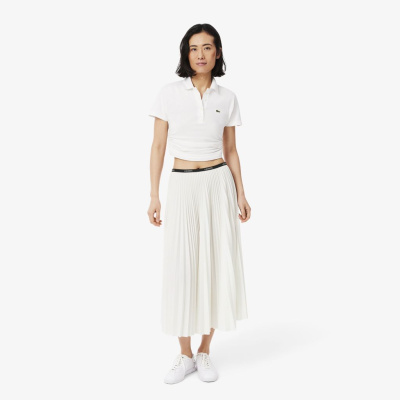 Длинная плиссированная юбка Lacoste с эластичной талией