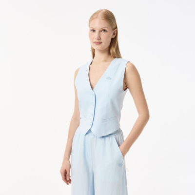 Женская облегающая блузка-жилетка Lacoste