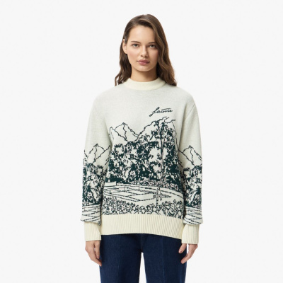 Женский свитер Lacoste с принтом RELAXED FIT
