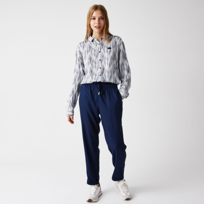 Женские брюки Lacoste с поясом на шнурке