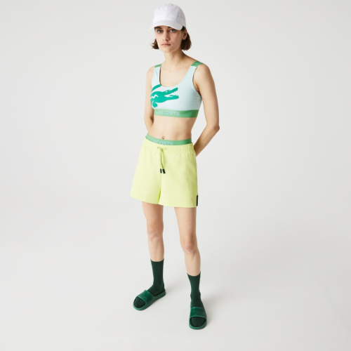 Женский бикини-топ Lacoste с крокодиловым принтом