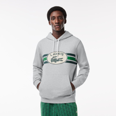 Мужское худи Lacoste Loose Fit из хлопка