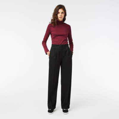 Женские брюки Lacoste из смеси шерсти и вискозы