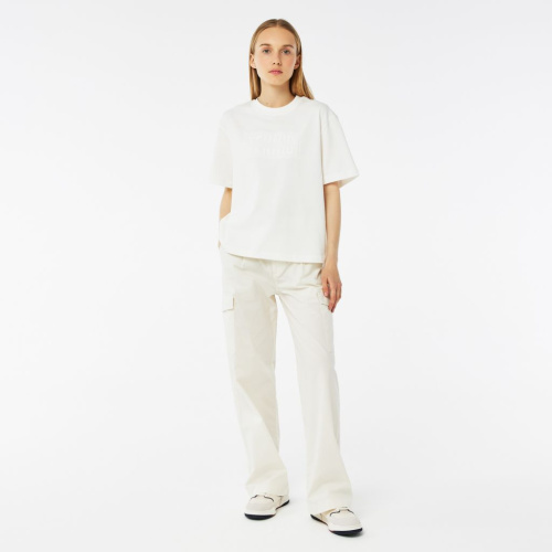 Женские хлопковые брюки-карго Lacoste