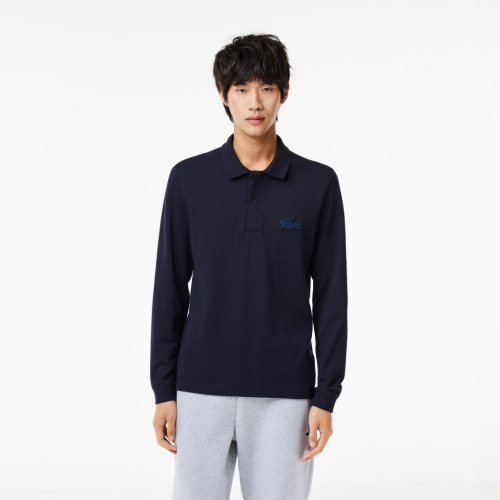 Мужское поло Lacoste L.12.12 с длинными рукавами