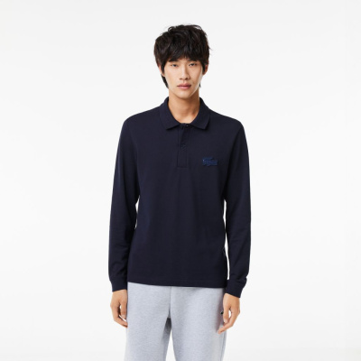 Мужское поло Lacoste L.12.12 с длинными рукавами