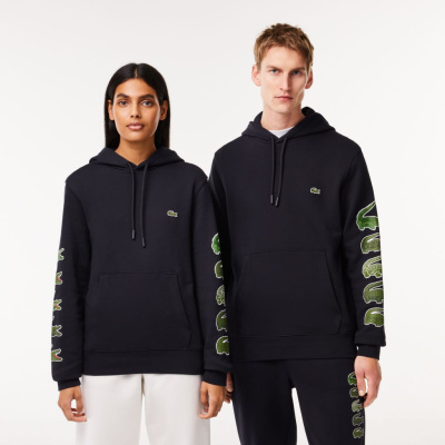 Хлопковое худи Lacoste Unisex с флисом