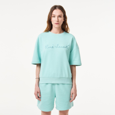 Женская толстовка Lacoste Loose Fit с коротким рукавом