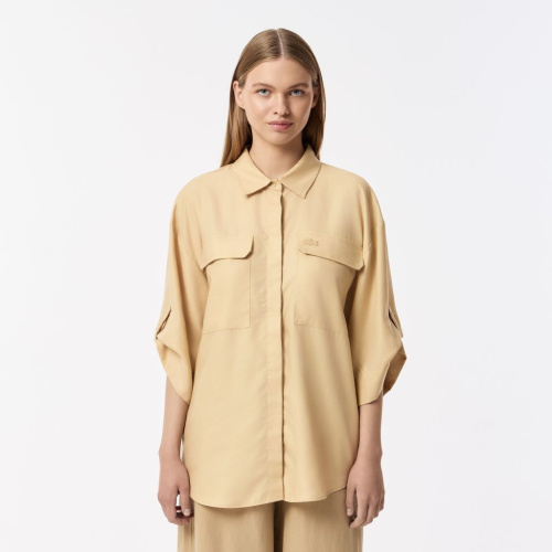 Женская рубашка Lacoste из тенселя