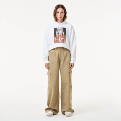 Женские прямые джинсовые брюки Lacoste Loose Fit