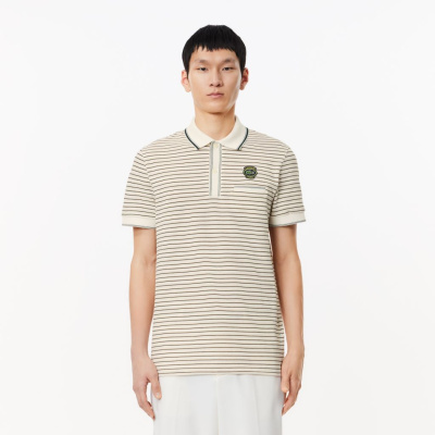 Мужское поло Lacoste в полоску