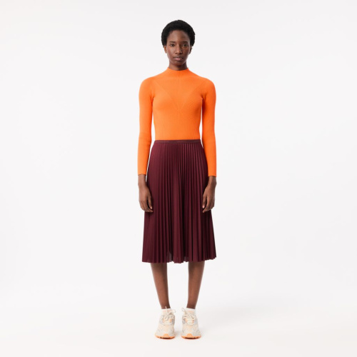 Женская плиссированная юбка Lacoste