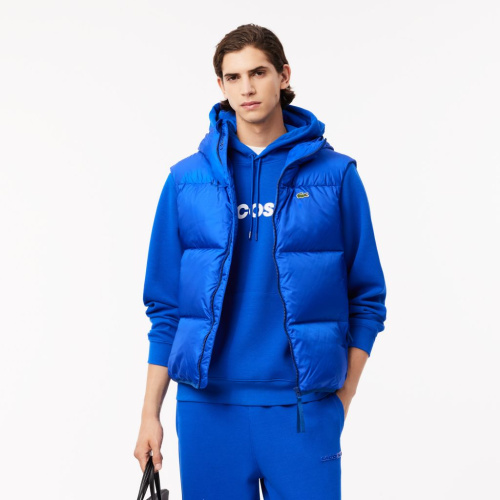 Мужской влагоотталкивающий жилет Lacoste с капюшоном