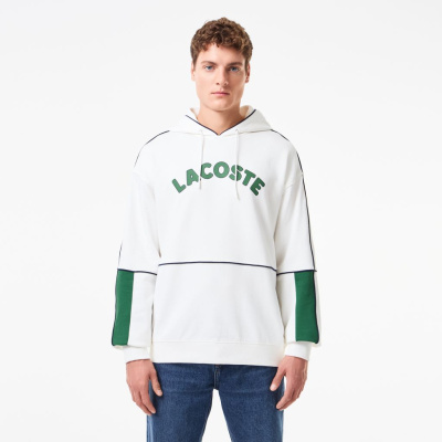 Мужская хлопковая толстовка Lacoste с капюшоном