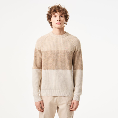 Мужской шерстяной свитер Lacoste в полоску