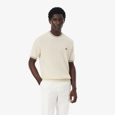Мужская трикотажная футболка Lacoste из органического хлопка