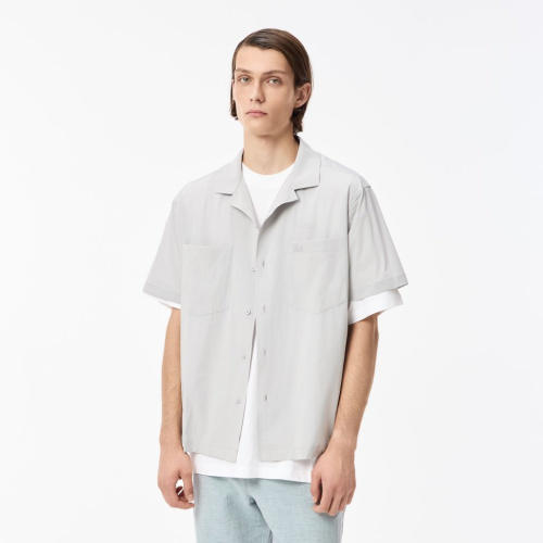 Мужская рубашка Lacoste loose Fit с коротким рукавом