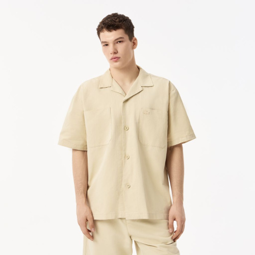 Мужская рубашка Lacoste из смеси хлопка и льна