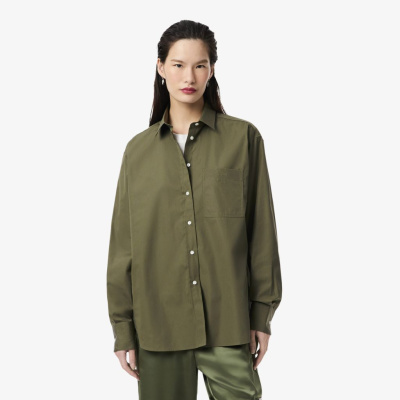 Женская рубашка Lacoste из хлопка