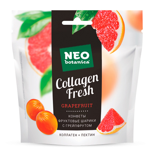 Конфеты с желейным корпусом Фруктовые шарики Neo-Botanica, с грейпфрутом, 55 гр