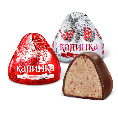 Конфеты «Калинка» с малиной и орехами, Красный Октябрь